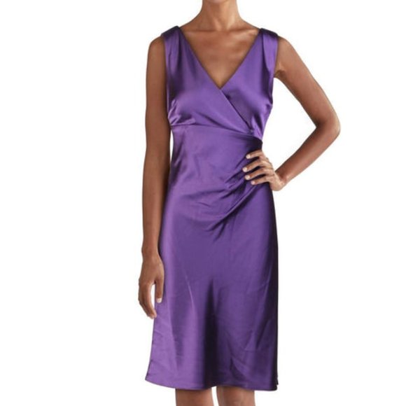 Lauren Ralph Lauren Dresses & Skirts - NEW Ralph Lauren Purple satin dress, 4